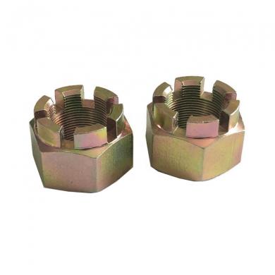 Grade 10 Golden Color ATV Nut Wheel Lock Nut for Wheel Suspension CV Joint