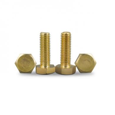 Copper Hexagon Bolt DIN933 Hex Head Bolt in Brass Material