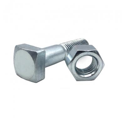 Carbon Steel 8.8 Grade T Head Bolt Square Head Bolt with Hex Nut