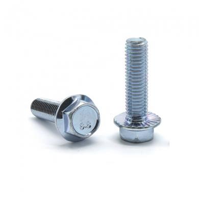 Carbon Steel Grade 8.8 Zinc Coated DIN6921 Serrated Flange Bolt with Hexagon Head