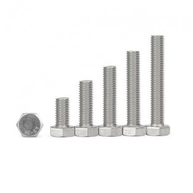 Stainless Steel A2 Fully Threaded Hexagon Screw DIN933 Bolt with Hexagon Head