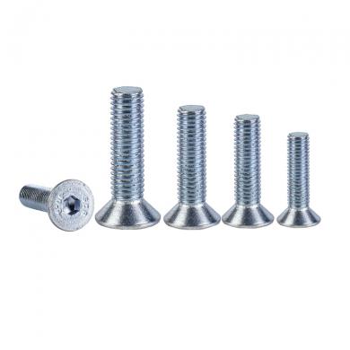 Grade 10.9 Carbon Steel Zinc Plated DIN7991 Screw Bolt with Countersunk Head Pattern