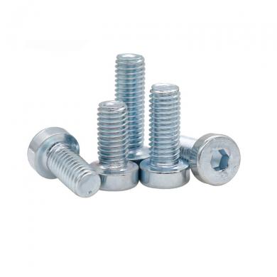 Grade 8.8 Carbon Steel Zinc Plated Thin Head Hex Socket DIN7984 Screw Bolt with Different Sizes Available